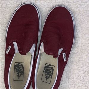 Maroon vans